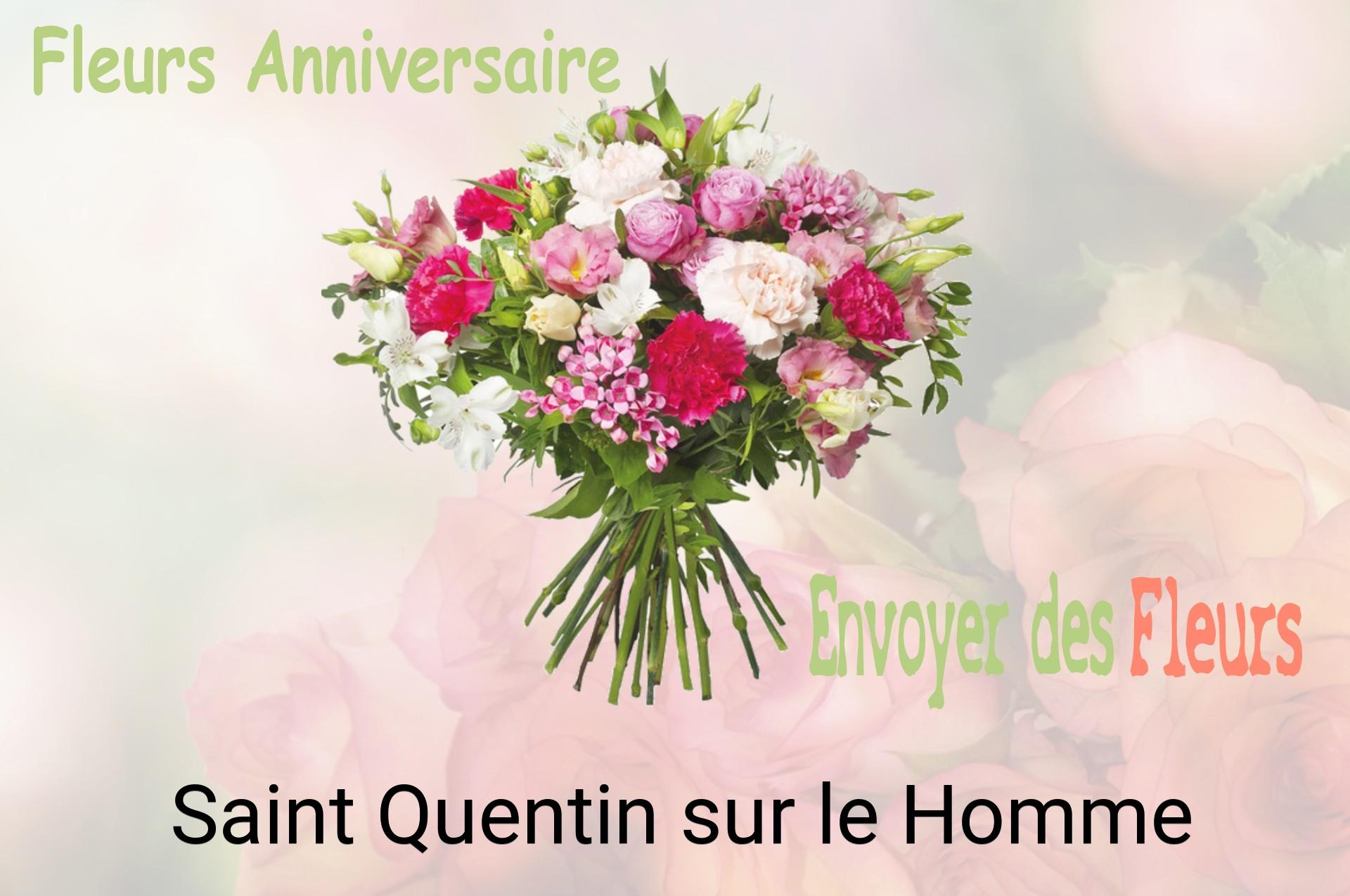 Bouquet de fleurs d’anniversaire livré à Saint-Quentin-sur-le-Homme